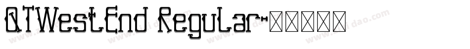 QTWestEnd Regular字体转换